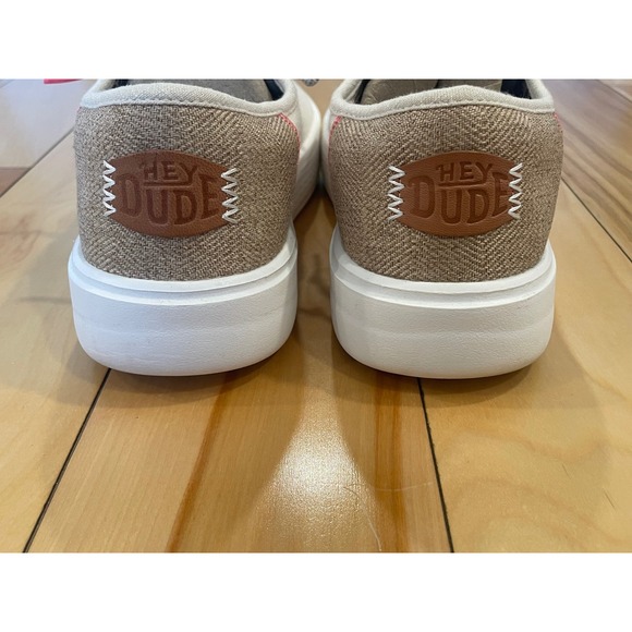 Hey Dude Conway Canvas Lace Up Low Top  Shoes Womens US W10 - Picture 4 of 8